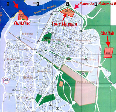 plan   de Rabat Maroc