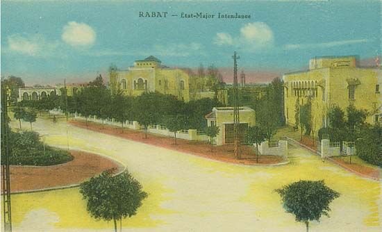 L'État Major — carte postale de Rabat