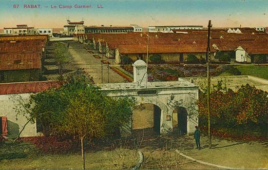 Le camp Garnier — carte postale de Rabat