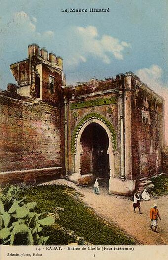 Le Chellah — carte postale de Rabat